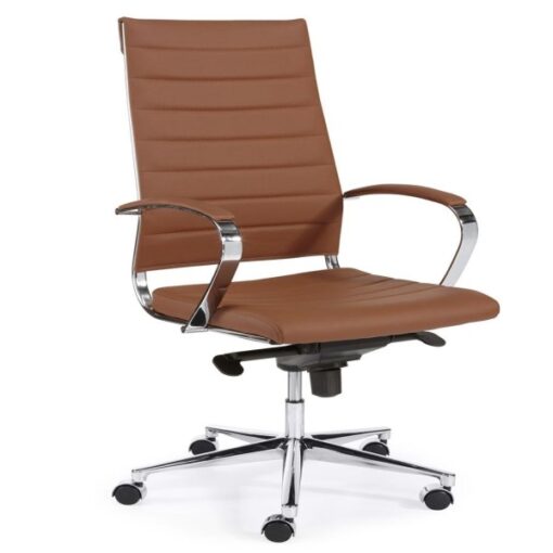 Design bureaustoel De 1200 met hoge rug