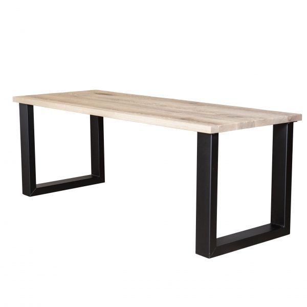 Vergadertafel Massief eiken /U-poot 300x100cm