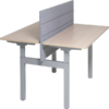 Akoestisch Paneel voor project duo-bureau, 60cm hoog 62 mm dik 1 | Kantoor360 60cm hoog 1