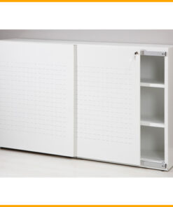 Akoestische schuifdeurkast 4 | Kantoor360 Akoestische schuifdeurkast122x200x48cm 2