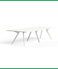 Bridge vergadertafel recht 320x160cm met Rechthoekige poten