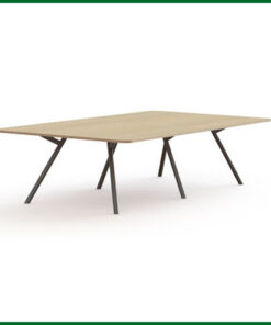Bridge vergadertafel recht 320x160cm met Ronde poten 1