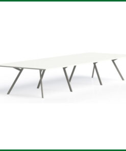 Bridge vergadertafel recht 480x160cm rechthoekige poten 1