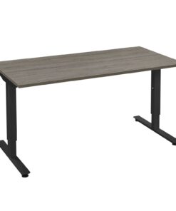 Casa bureau instelbaar 18 | Kantoor360 CASA bureau tafel bruin eiken