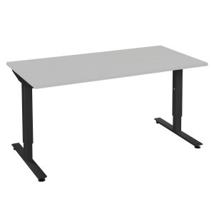 Casa bureau instelbaar 12 | Kantoor360 CASA bureau tafel licht grijs