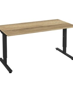 Casa bureau instelbaar 14 | Kantoor360 CASA bureau tafel natuur eiken