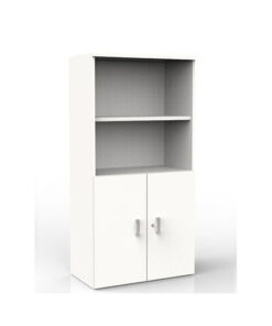 Melamine Halfopen draaideurkast 197x80x42 5 | Kantoor360 Melamine Halfopen draaideurkast 197x80x42 1.wit 1