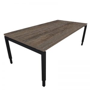 Now! instelbaar bureau 8 | Kantoor360 NOW bureautafel bruin eiken