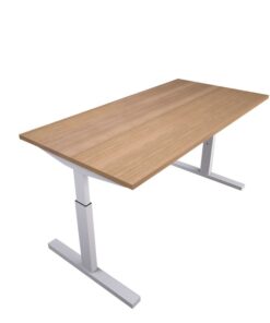 Pinta instelbaar bureau 8 | Kantoor360 PINTA bureau 160x80cm bruin eiken
