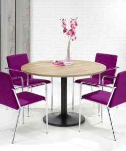 Ronde vergadertafel 120cm 2