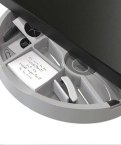 Swivel opberg. Zilver