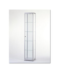 Vitrinekast 200x40x40cm blank geanodiseerd 1