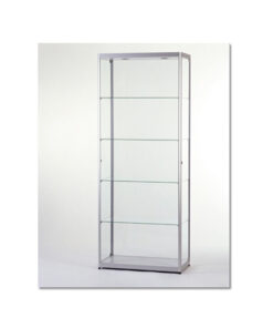 Vitrinekast 200x80x40cm blank geanodiseerd 1jpg