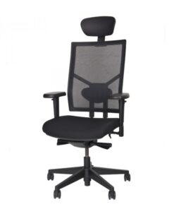 Straight Delux Mesh 14 | Kantoor360 hoofd leer
