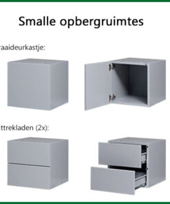 Wandkast Pluto 6 | Kantoor360 smalle opbergruimtes 2