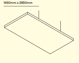 Light Cells Square 1450 x 2850mm 8 | Kantoor360 1450x 2850