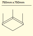 Light Cells Square 750 x 750 mm 8 | Kantoor360